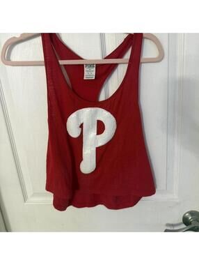 Victoria's Secret x 5th & ocean red Philadelphia Phillies tank